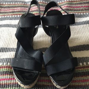 Black Charles David wedge